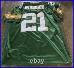 Charles Woodson #21 Green Bay Packers NFL Reebok Jersey Size 52 XL Color Green