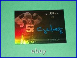 Clay Matthews Auto On Card 1/5 2015 Topps Diamond Green Bay Packers Football Clay Matthews Auto On Card 1/5 2015 Topps Diamond Green Bay Packers Football