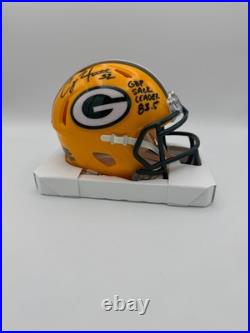 Clay Matthews Signed Green Bay Packers Riddell Speed Mini Helmet withinsc