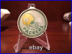 Coach Vince Lombardi Era, 1960s Old Green Bay Packers Football Tag, Rare