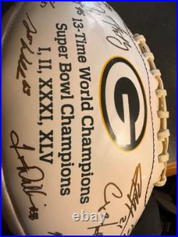 Commemorative Signed Packers 13 Time World Champions Football
