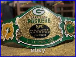 Custom Green Bay Packers Championship Belt Adult Size 2mm Brass