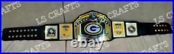 Custom Green Bay Packers Championship Belt Adult Size 2mm Brass Custom Green Bay Packers Championship Belt Adult Size 2mm Brass
