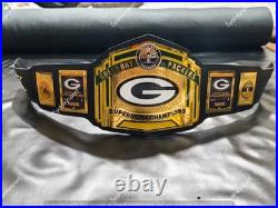 Custom Green Bay Packers Championship Belt Adult Size 2mm Brass
