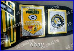 Custom Green Bay Packers Championship Belt Adult Size 2mm Brass Custom Green Bay Packers Championship Belt Adult Size 2mm Brass