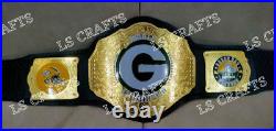 Custom Green Bay Packers Championship Wrestling Belt 2mm Brass Custom Green Bay Packers Championship Wrestling Belt 2mm Brass