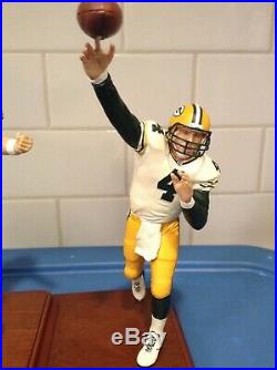 Danbury Mint Green Bay Packers Brett Favre 3 Figure Set /// Great Shape