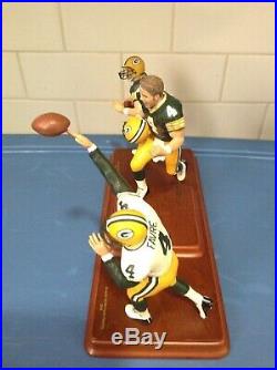 Danbury Mint Green Bay Packers Brett Favre 3 Figure Set /// Great Shape