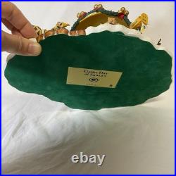 Danbury Mint Green Bay Packers Game Day At Santa's Light Up Helmet Scene Village