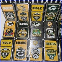 Danbury Mint Green Bay Packers Lighter NFL Lot Of 15 Pre owned