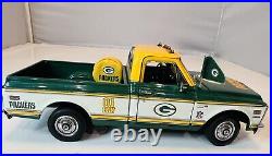 Danbury Mint Green Bay Packers NFL 1972 Chevy Truck 763-001 Tailgaters With Box