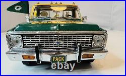 Danbury Mint Green Bay Packers NFL 1972 Chevy Truck 763-001 Tailgaters With Box