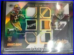 Davante Adams 2014 Absolute Tools The Trade 6 Swatch Patch RC #1/1 Packers FC