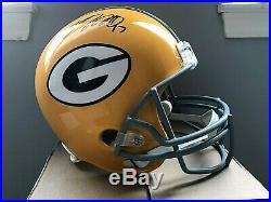 Davante Adams Autographed Full Size Helmet Beckett Authentic Replica Packers