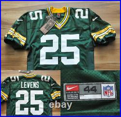 Dorsey Levens Green Bay Packers Green Nike Authentic Jersey Pro Sewn 44 L Nwt