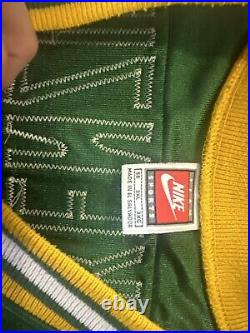 EUC Vtg Green Bay Packers Keith McKenzie No 95 Nike Pro Line Jersey Green 56