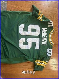 EUC Vtg Green Bay Packers Keith McKenzie No 95 Nike Pro Line Jersey Green 56