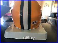 FORREST GREGG signed Green Bay PACKERS Mini Helmet auto HOF 77