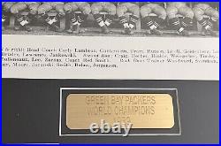 GB Packers 1939 Championship Framed Team Picture, Ticket Copy & Program Picture