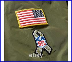 GREEN BAY PACKERS 2017 NFL Salute to Service Nike Reversible Bomber Jacket XL