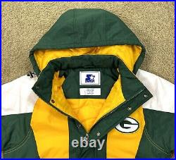 GREEN BAY PACKERS 2022 Starter Hooded Half Zip Pullover Jacket 3X 4X 6X