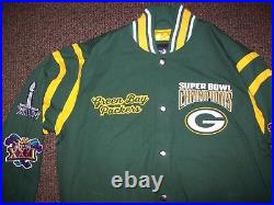 GREEN BAY PACKERS 4 Time Super Bowl CHAMPIONSHIP Jacket New Style M L XL 2X