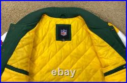 GREEN BAY PACKERS 4 Time Super Bowl CHAMPIONSHIP Jacket Sewn Logos Fall 2X