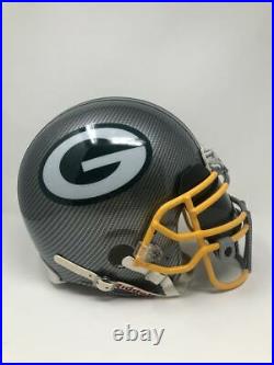 GREEN BAY PACKERS Authentic VSR4 Riddell Grey Hydro Dipped Full Size Helmet