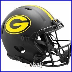 GREEN BAY PACKERS Black Eclipse NFL Authentic Football Helmet