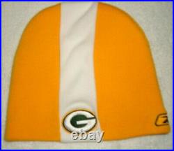 GREEN BAY PACKERS FAVRE 2007 REEBOK NFL ON FIELD KNIT BEANIE HAT NEW WithTAGS RARE