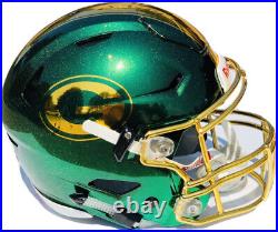 GREEN BAY PACKERS Full Size CHROME Authentic SPEED FLEX Football Helmet 1/1