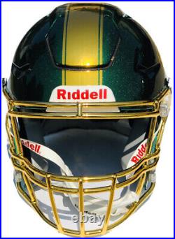 GREEN BAY PACKERS Full Size CHROME Authentic SPEED FLEX Football Helmet 1/1