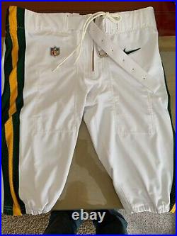 GREEN BAY PACKERS Genuine on Field Players Game Pants Nike NWT Color Rush White