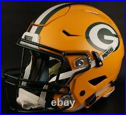 GREEN BAY PACKERS NFL Riddell SPEEDFLEX Authentic Gameday Football Helmet GREEN BAY PACKERS NFL Riddell SPEEDFLEX Authentic Gameday Football Helmet