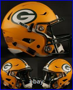 GREEN BAY PACKERS NFL Riddell SPEEDFLEX Authentic Gameday Football Helmet GREEN BAY PACKERS NFL Riddell SPEEDFLEX Authentic Gameday Football Helmet