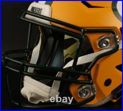 GREEN BAY PACKERS NFL Riddell SPEEDFLEX Authentic Gameday Football Helmet GREEN BAY PACKERS NFL Riddell SPEEDFLEX Authentic Gameday Football Helmet