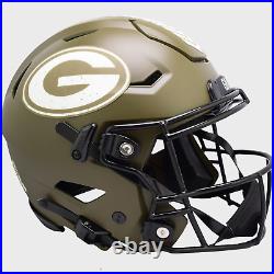 GREEN BAY PACKERS NFL Riddell SPEEDFLEX Football Helmet SALUTE TO SERVICE