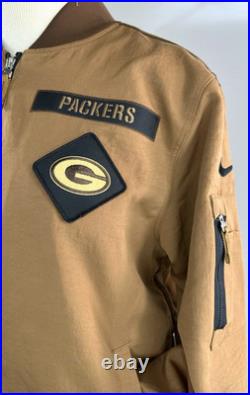 GREEN BAY PACKERS NIKE 2024 Salute To Service Full-Zip Jacket Men's LARGE