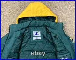 GREEN BAY PACKERS Starter BIG LOGO Full Zip Jacket GREEN YELLOW S M L XL 2X