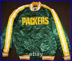 GREEN BAY PACKERS Starter Snap Down Jacket GREEN 5X