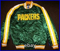 GREEN BAY PACKERS Starter Snap Down Jacket GREEN 5X