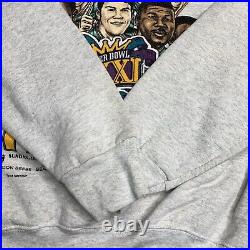 GREEN BAY PACKERS Vintage 1997 Superbowl Champions Rare NFC With Sticker USA Sz L