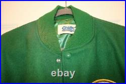 GREEN BAY PACKERS Vtg 80s 1990s CHALK LINE Varsity Letterman XL Jacket