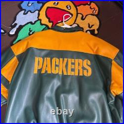 G-III Green Bay Packers Faux Leather Jacket