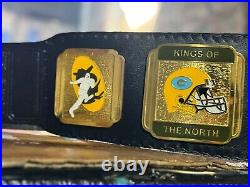 Green BAY Packers NFL Championship 2mm Adult Size Brass Plated Wrestling belt