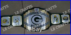 Green BAY Packers NFL Championship Belt 2MM Brass