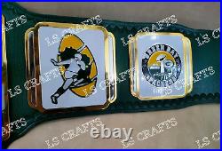 Green BAY Packers NFL Championship Belt 2MM Brass