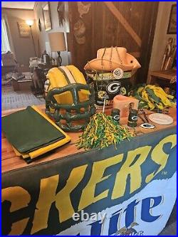 Green Bay Packer Fan Lot 17 Pieces