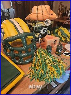 Green Bay Packer Fan Lot 17 Pieces