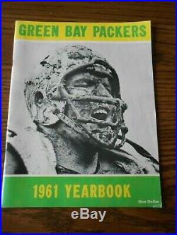 Green Bay Packers 1961 Yearbook with Forrest Gregg on the cover